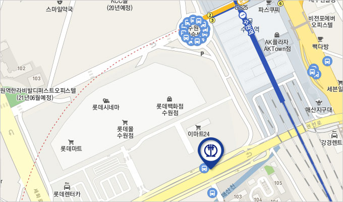 수원역 지도