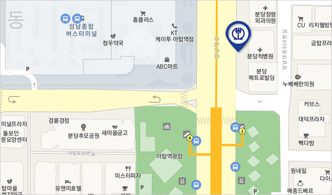 성남 지도