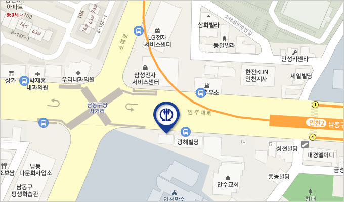 인천 지도